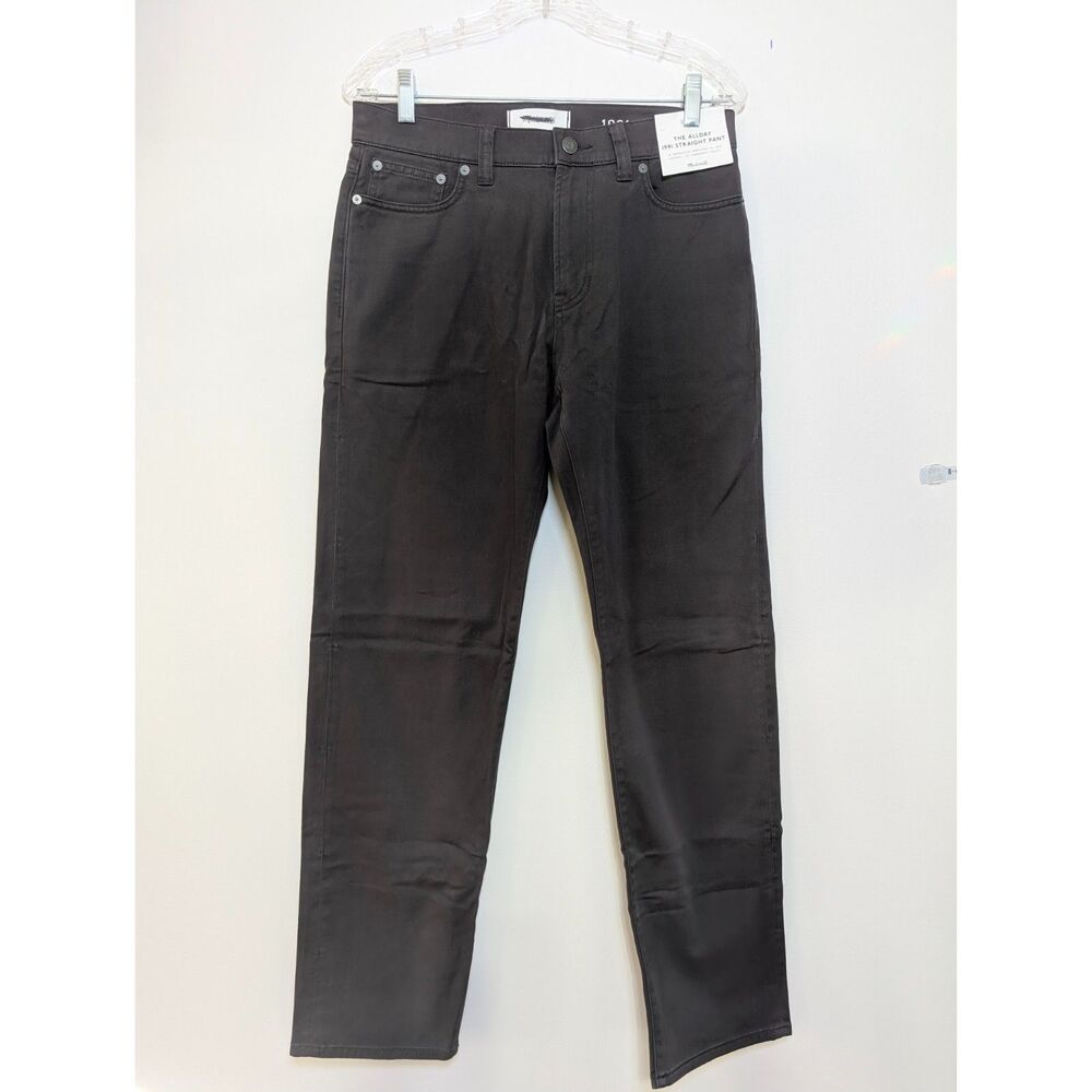 Madewell Men's Allday 1991 Straight-Leg Pant 30x30 Charcoal Gray NWT Workwear - Picture 4 of 11